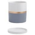 thumbnail image 1 of Transemion Weather-Resistant Ceramic Pot Helper For All Planting Needs Ceramics Ceramic Flower Pots Ceramic Flowerpot Planter gray 11*11 1Set, 1 of 6