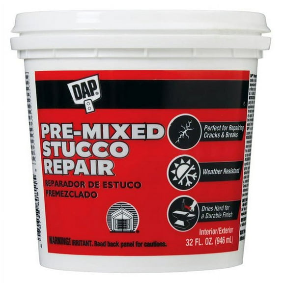 DAP 60811 Pre-Mixed Stucco Repair, 32-Ounce
