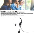 thumbnail image 3 of Monaural Headsets, USB Headset with Microphone Ultra Comfort Mute Function  for Home Office Call Centers Conference, 3 of 7