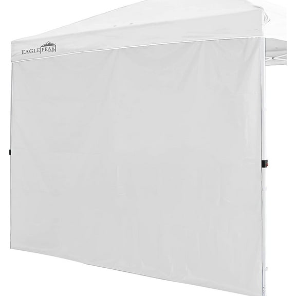 EAGLE PEAK Sunwall/Sidewall for 10x10 Straight Leg Canopy only, 1 Sidewall, White