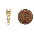 thumbnail image 5 of 14K Gold Italian Hand Sign Charm 18mm & Black Rhodium 14K Yellow Gold Italian Horn Charm, 5 of 5