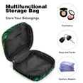 thumbnail image 4 of Green Tropical Forest Background Sanitary Napkin Storage Bag, Zipper Menstrual Cup Pouch Feminine Menstruation First Period Pads Holder for Girls Women Ladies, 4 of 6
