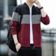 thumbnail image 4 of Suéter con cremallera para hombre, nuevo, abrigos gruesos, jerséis, top de cachemira, ropa de calle, cárdigan de punto para hombre, estilo coreano, vintage, barato, abierto, 4 of 5