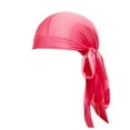 thumbnail image 1 of GreatBaby Classic Breathable Headscarves Men's Woman‘S Solid Color Headscarf Spring Summer for Daily Wear Choice Adjustable Hair Tie Function(Watermelon Red,Free Size), 1 of 3