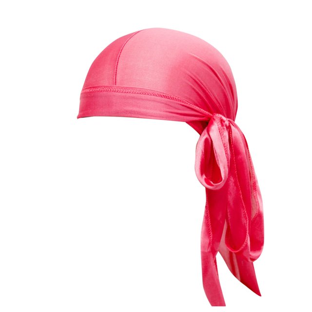 GreatBaby Classic Breathable Headscarves Men's Woman‘S Solid Color Headscarf Spring Summer for Daily Wear Choice Adjustable Hair Tie Function(Watermelon Red,Free Size)