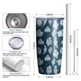 thumbnail image 6 of 20oz Tumblers Dark Blue Halloween Ghosts Stainless Steel Vacuum Insulated Double Wall Travel Tumbler Cups Mug with Lid and Straw,Cleaning Brush for Cold & Hot Drinks, 6 of 7