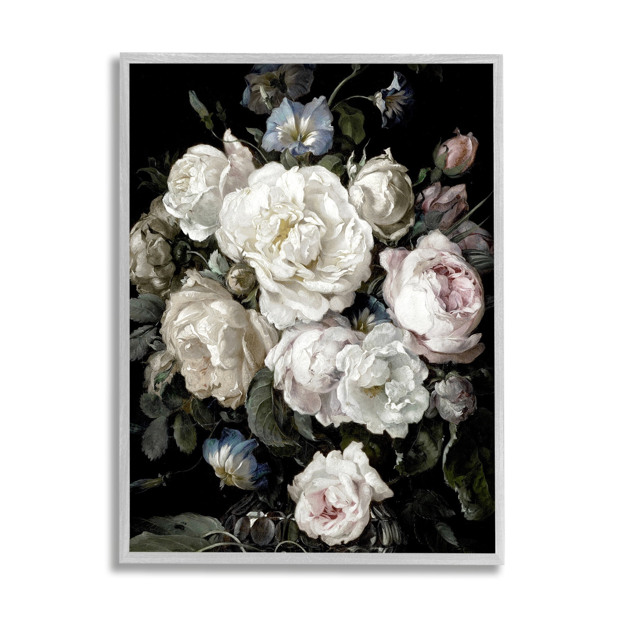 Stupell Industries Classical Roses and Globeflower Arrangement Vintage Faded Tones, 11 x 14, Design by Angela McQueen
