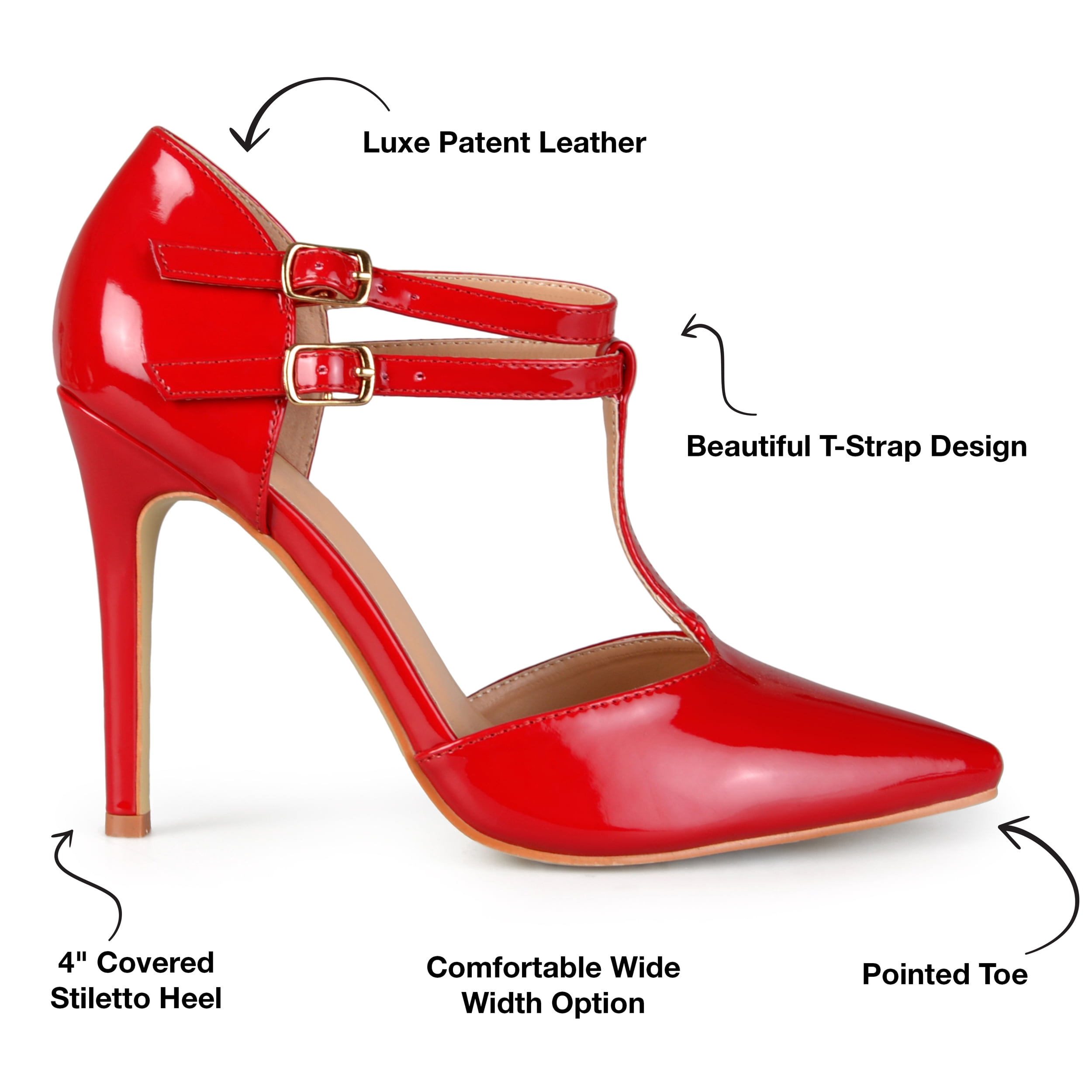 Journee Womens Tru Pointed Toe High Stiletto Pumps, Widths Available