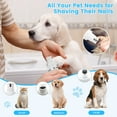thumbnail image 4 of 4 in 1 Dog Clippers, Low Noise Pets Hair Clipper Grooming Kit, Cordless Dog Paw Trimmers Rechargeable Quiet Nail Grinder Shaver for Dogs Cats Trimming Hair Around Paws Eyes Ears Face Rump, 4 of 7