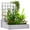 Grey, variant on Outsunny 3 Tier Raised Garden Bed with Trellis for Climbing Plants Natural