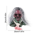 thumbnail image 3 of Voice Activated Walking Ghost Skull Decoration – Light Up Halloween Prop with Sound, Motion & Glowing Eyes – Horror Animatronic for Porch, Backyard, Party or Haunted House, 3 of 5