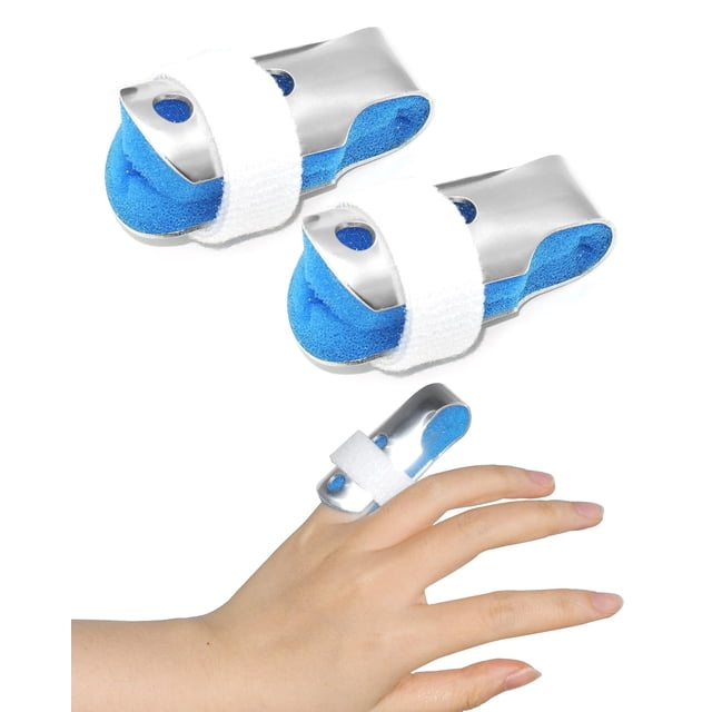 EcoNesxp 1 Pack Children's Little Finger Splint 2 Pieces Trigger Finger Splint Pieces Trigger Finger Splint All Small Size Pack 2 Pieces