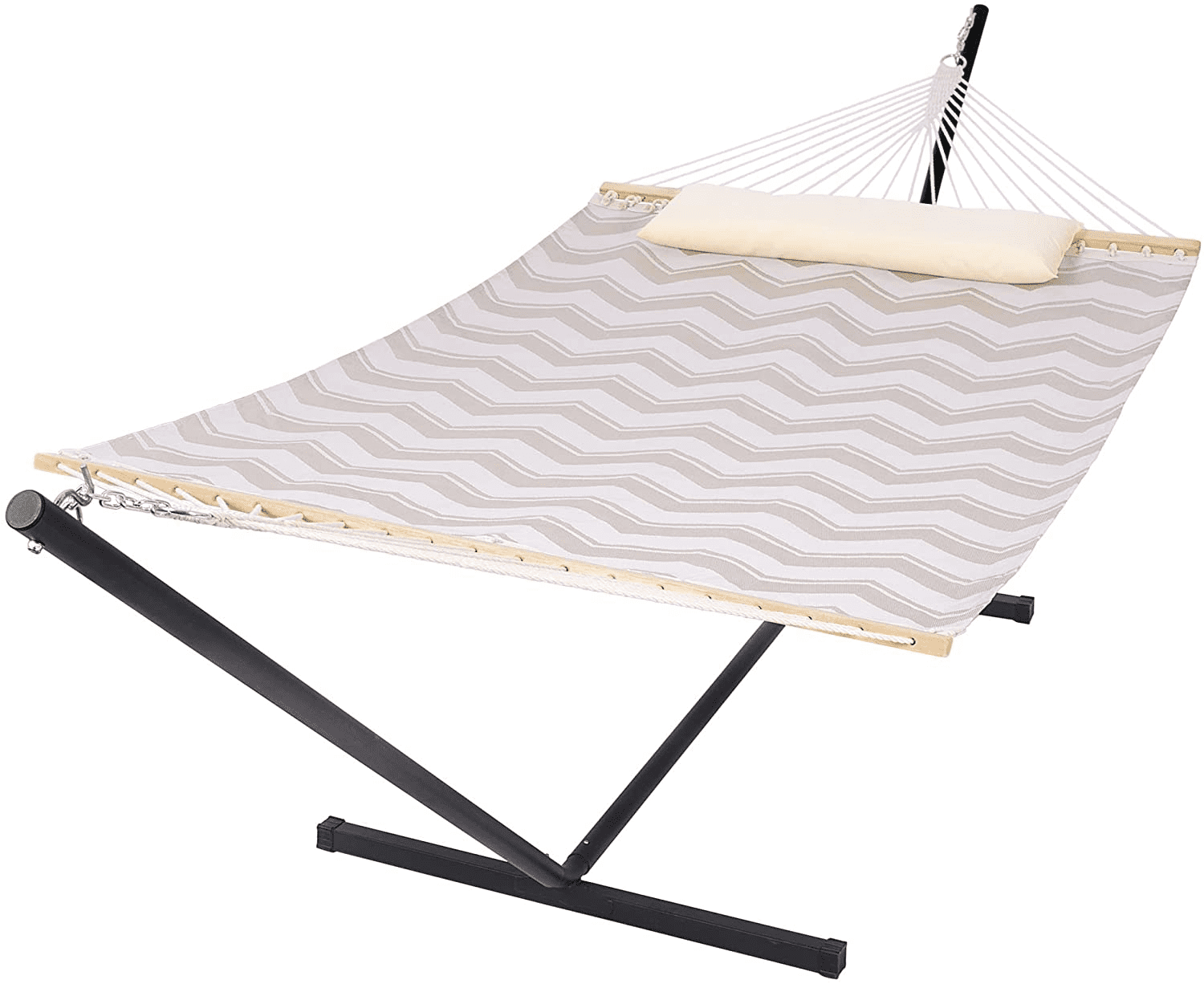 SUNCREAT Hammocks with Stand, Double Hammocks 2 Person Heavy Duty, 450