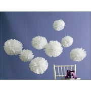 Martha Stewart Celebrate Paper Pom-Poms, White