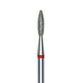 thumbnail image 2 of Diamond nail drill bit, "flame" , red, head diameter 2,1 mm/ working part 8 mm -FA10R021/8, 2 of 2