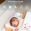 34 Soothing Sounds White Noise Sound Machine, Auto-Off Timer & Memory Features for Sleeping Relaxation, Sound Machine for Baby Kid Adult - Cylindrical