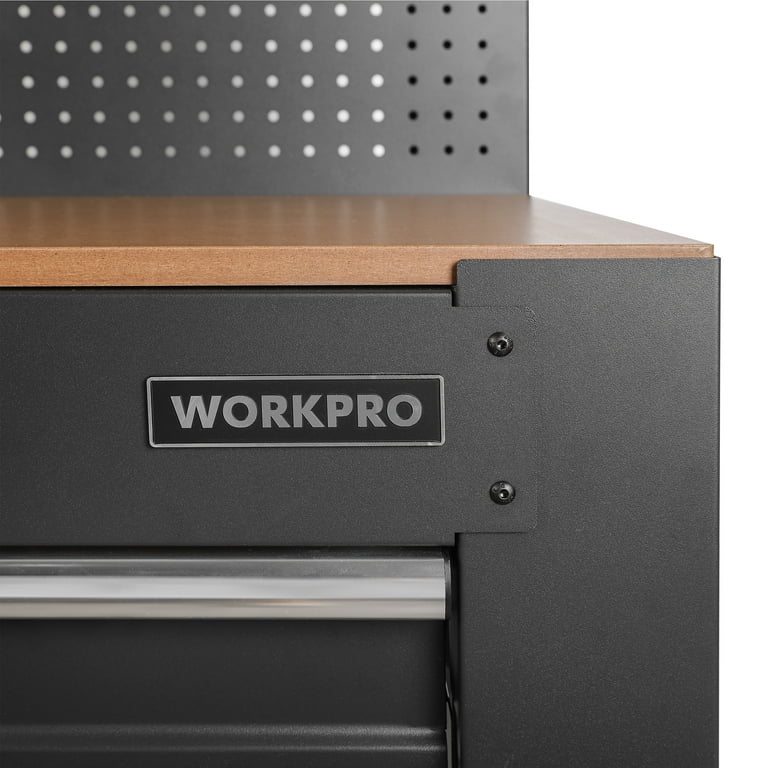 Workpro 45 in Multipurpose Workbench with LED Light Power Strip