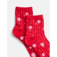 thumbnail image 3 of No Boundaries Women's Ankle Socks, 3-Pack, Size 4-10, 3 of 3