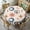 Mid Century-1, variant on Odenmar Daisy Floral Round Tablecloth 60 Inch, Farmhouse Waterproof Table Cover, Rustic Flower Design for Dining Table, Kitchen, Party Indoor Outdoor