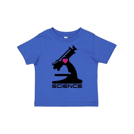 

Inktastic Love Science Microscope and Heart Gift Toddler Boy or Toddler Girl T-Shirt