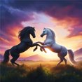 thumbnail image 2 of (ZSH537) Resina Diamante Serie Animal Caballo Diamante 30*30CM, 2 of 9