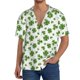 thumbnail image 1 of Balery St. Patrick's day Camisa Casual de Manga Corta con Botones para Hombre, Texturizada, Estilo Cubano, para Playa, Verano-4X-Large, 1 of 5