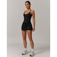 thumbnail image 5 of IWEMEK Women's Tennis Dresses Twist Front Split Ruffle Cami Dress with shorts Golf Active Dress, 5 of 6
