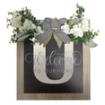 thumbnail image 1 of Letrero de puerta de madera con apellido personalizado, placa de bienvenida personalizada con nombre de familia, colgador decorativo de puerta de entrada durante todo el año, decoración casera de, 1 of 2