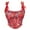 Z-Red26, variant on ANINEO Women Elegant Vintage Cap Sleeves Brocade Bustier Corset Tops