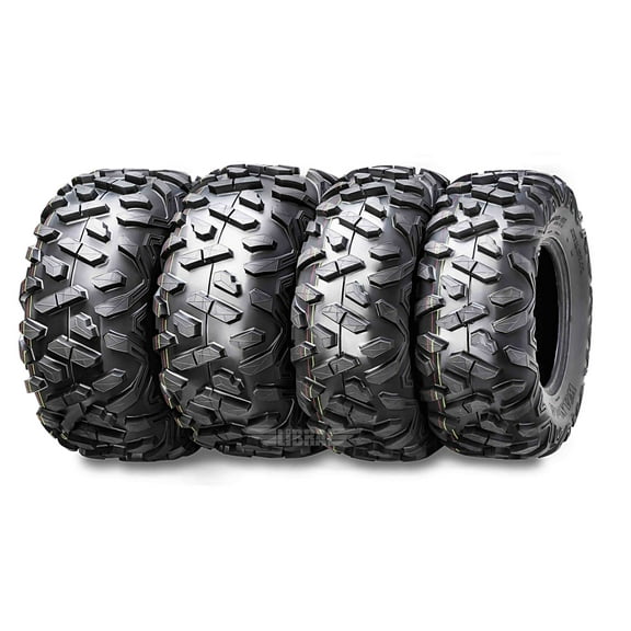 WANDA Set of 4 ATV/UTV Tires 25X8-12 25X10-12 for 2004-2013 YAMAHA RHINO 450 660 700