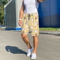 thumbnail image 7 of Kdxio Rabbit And Candy Print Mens Sleep Shorts Bottoms Soft Comfy Pajama Wear Pants with Drawstring Pockets, 7 of 7