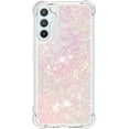 thumbnail image 2 of Slim Fit Phone Case for Samsung Galaxy A54 5G, Glitter Liquid Quicksand Effect Silicone Soft TPU Case with Camera Lens and Screen Protection for Galaxy A54 5G,LSWT Pink, 2 of 12