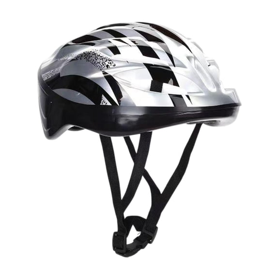 yotijay Skateboard Helmet Bicycle Helmet Impact Resistant Scooter Shockproof Bike Helmet Silver