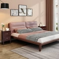 thumbnail image 2 of Ktaxon 2pc Nightstand End Table with 2 Drawer Bedside Table,Wood Accent Table, Brown, 2 of 10