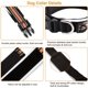 thumbnail image 3 of Collar de perro reflectante ajustable con etiqueta, collar de nailon transpirable para mascotas, collar de perro para perros pequeños, medianos y grandes (naranja, M) Rojo Verde RV1016-0123859FYD, 3 of 5