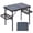 Black, variant on Redcamp Small Folding Camping Table, Adjustable Height, Lightweight Aluminum Frame, 2 Feet, Grey