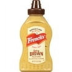 French's No Artificial Flavors Spicy Brown Mustard, 12 oz Bottle(2 Packs)