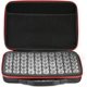 thumbnail image 1 of Caja de almacenamiento de 60 compartimentos, almacenamiento de botellas pequeñas, caja de almacenamiento de diamantes de imitación, caja de almacenamiento de botellas, doble cremallera, rojo, 1 of 5