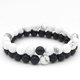 thumbnail image 3 of Pulsera elástica para mujer con piedras naturales, pulsera con cuentas de 8 mm para hombre, 3 of 5