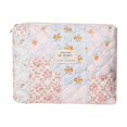 thumbnail image 1 of Bolsa de maquillaje uekeboag acolchada de algodón Coquette Floral 03 Pink, 1 of 7