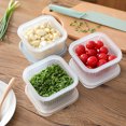thumbnail image 4 of Cheers Double Layer Fruit Ginger Garlic Onion Drain Fridge Sealed Fresh-keeping Box, 4 of 8