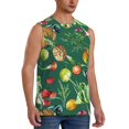 thumbnail image 2 of Bingfone Vegan Pattern Men's Tank Tops Workout Sleeveless Tee Shirts Running Beach Tanks for Men-3X-Large, 2 of 7