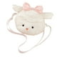 thumbnail image 2 of Bolso bandolera con forma de animal, suave y con cremallera, ideal para niños y adultos, ideal como regalo de fiesta. Cordero, 2 of 9