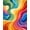 Blue, Pattern 5, variant on ODIKA 4'x6' Machine Washable Non-Slip Area Rug, Jade Serenity Modern Abstract Brushstroke Artistry High Traffic Rug, Teal, 145831