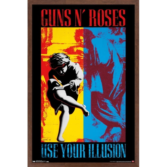 Guns N' Roses - Illusion Wall Poster, 14.725" x 22.375" Framed