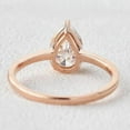 thumbnail image 4 of solitaire jewels 3CT Pear Moissanite Solitaire Engagement Ring For Women, 18K Rose Gold, 4 of 5