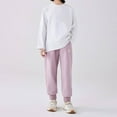 thumbnail image 7 of ChaoLingNeng Girls Sweatpants Size 10,Girls Casual Pants with Nut Embroidery Loose Fit Sporty Trousers for Big Kids Comfortable Everyday Wear Autumn Fashion,5-6 Years, 7 of 7