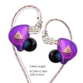 thumbnail image 3 of Blasgw In-Ear Bass Boost Earphones with HiFi Sound Advanced Dynamic Drivers, Noise Isolating Design, Wired Control for Music Calls Universally Compatible 3.5mm Jack Long Listening Comfort Purple, 3 of 8