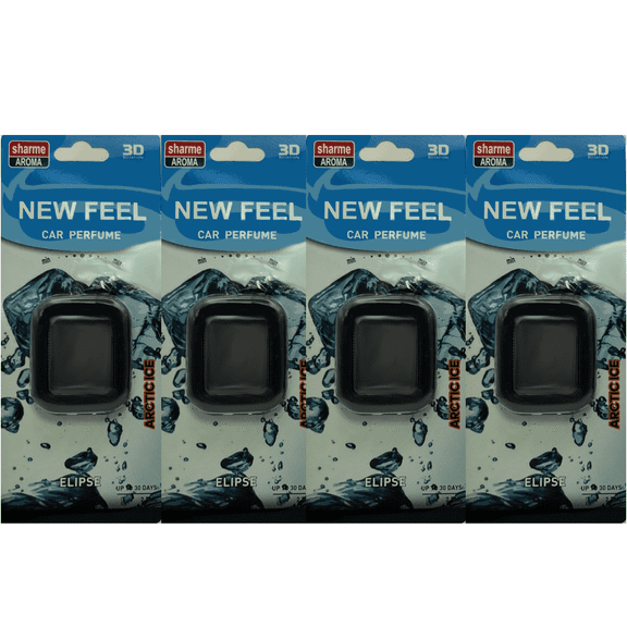Sharme Aroma New Feel Car Scent Vent Clips, Arctic Ice 4 Pack