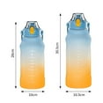 thumbnail image 4 of Homeer Sports Water Bottle Fitness Water Bottle Drinking Water Bottle Sports Water Bottle Large Capacity Gradient Color Leakproof Handle Outdoor Fitness Cup, 4 of 7